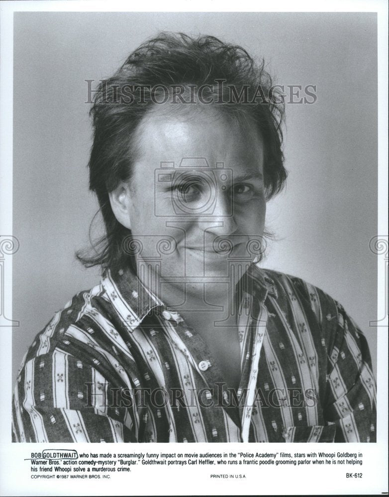 1987 Press Photo Bob Goldthwait Actor Comedian Burglar - RRV78669 - Historic Images