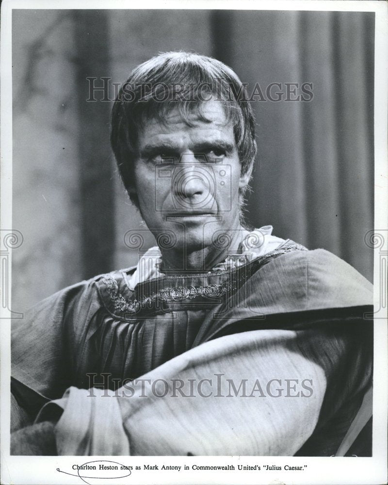 1971, Charlton Heston Actor Julius Caesar - RRV78677 - Historic Images