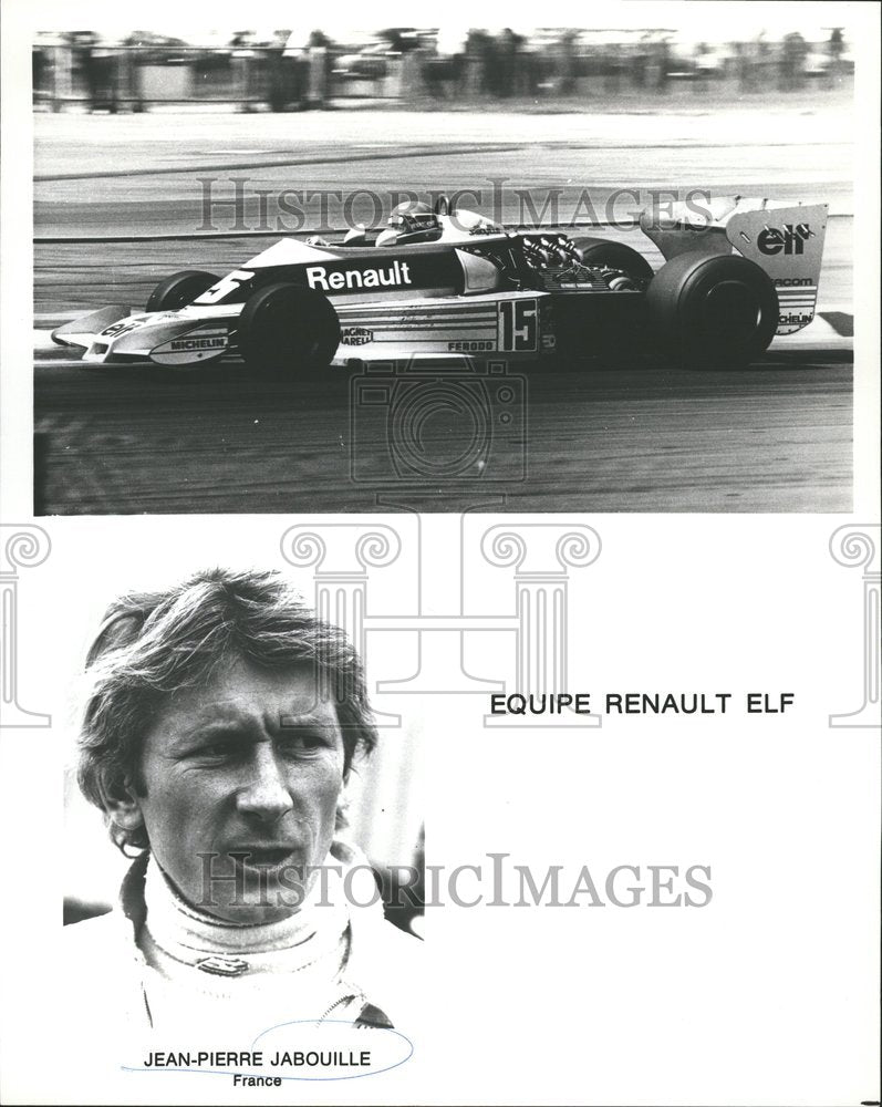 1977 Press Photo Jean-Pierre Jabouille Racing Driver - Historic Images