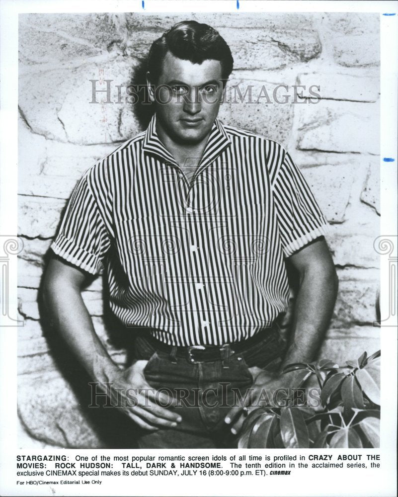 1993 Press Photo Rock Hudson American Film Actor - RRV78807 - Historic Images