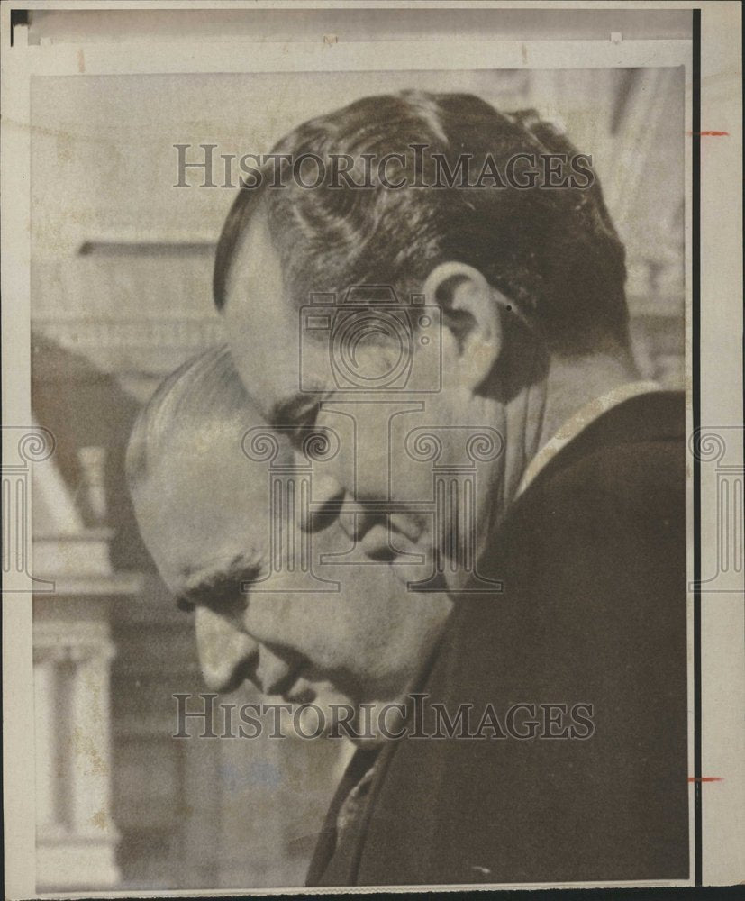 Press Photo President Nixon French President Pompidou - RRV78911 - Historic Images