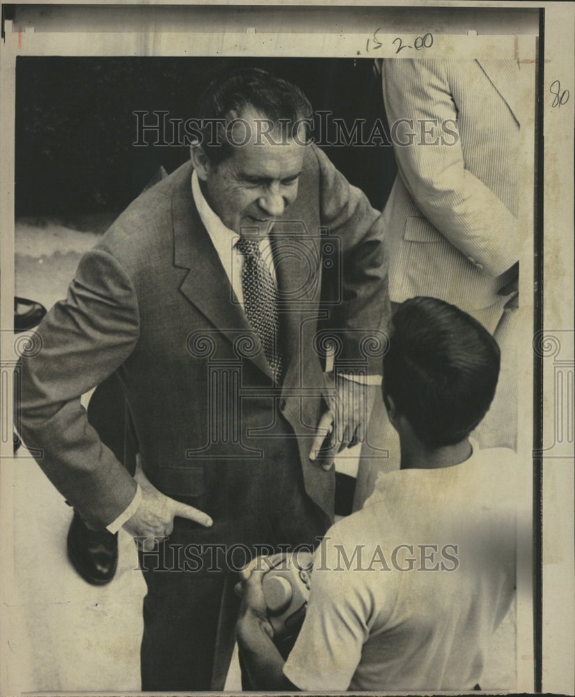 1970 Press Photo Richard M Nixon Pres United States - Historic Images