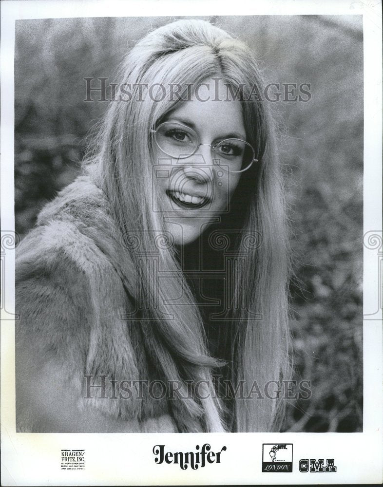 1970 Press Photo Jennifer TV Host Cast Los Angeles - RRV79011 - Historic Images