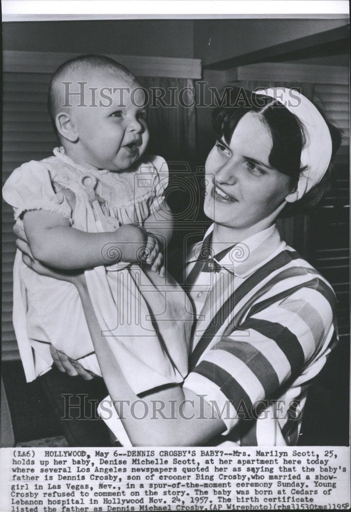 1958 Marilyn Scott Baby Denise Michelle-Historic Images