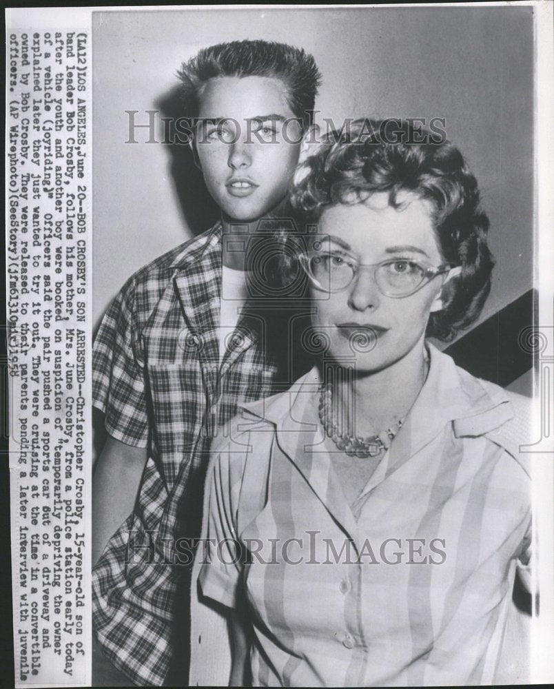 1958 Christopher and Mother June Crosby  - Historic Images