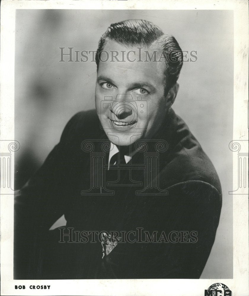 1960 Press Photo Bob Crosby Bandleader Vocalist - Historic Images