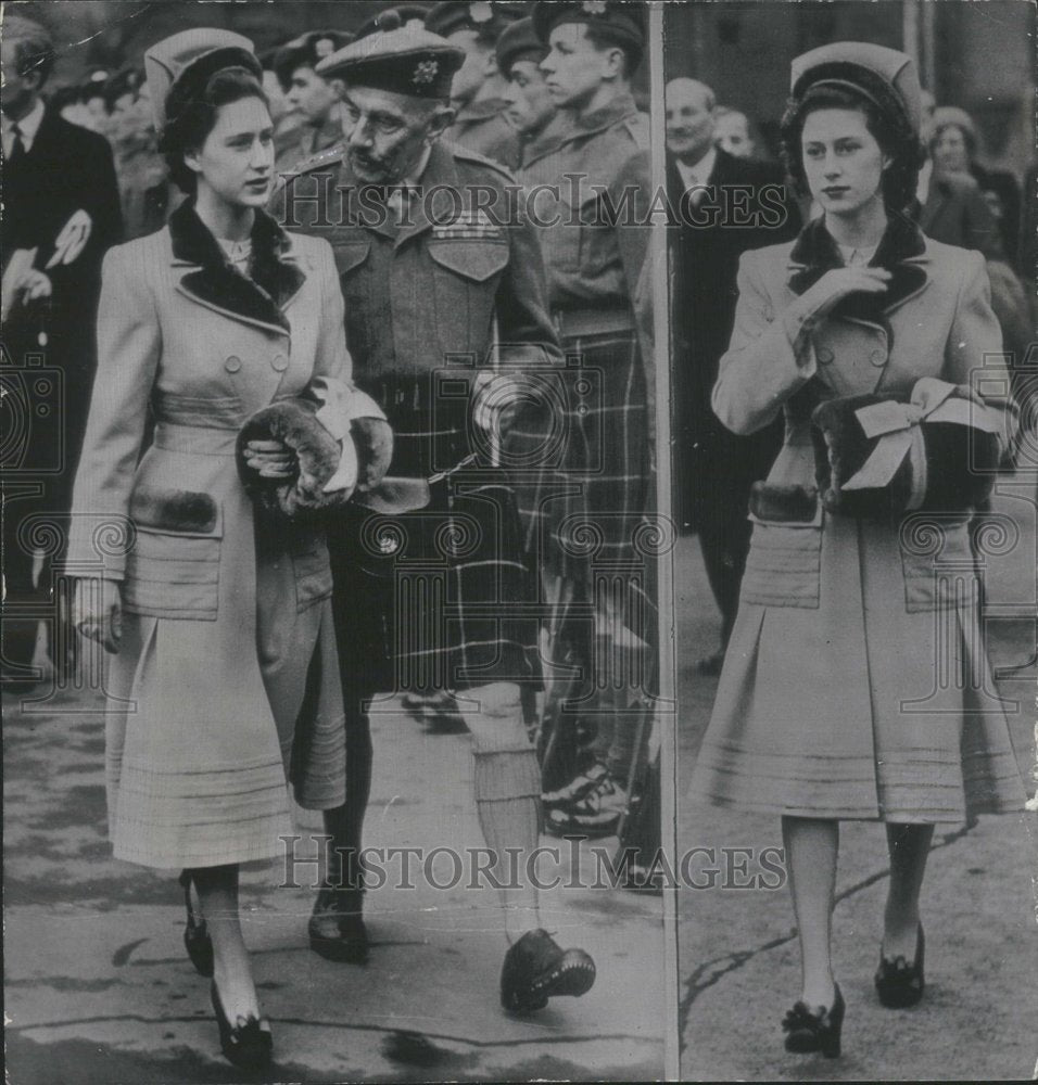 1948 Press Photo Britain Princess Margaret Rose coat - Historic Images