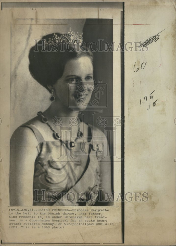 1972 Princess Margrethe Denmark Danish-Historic Images