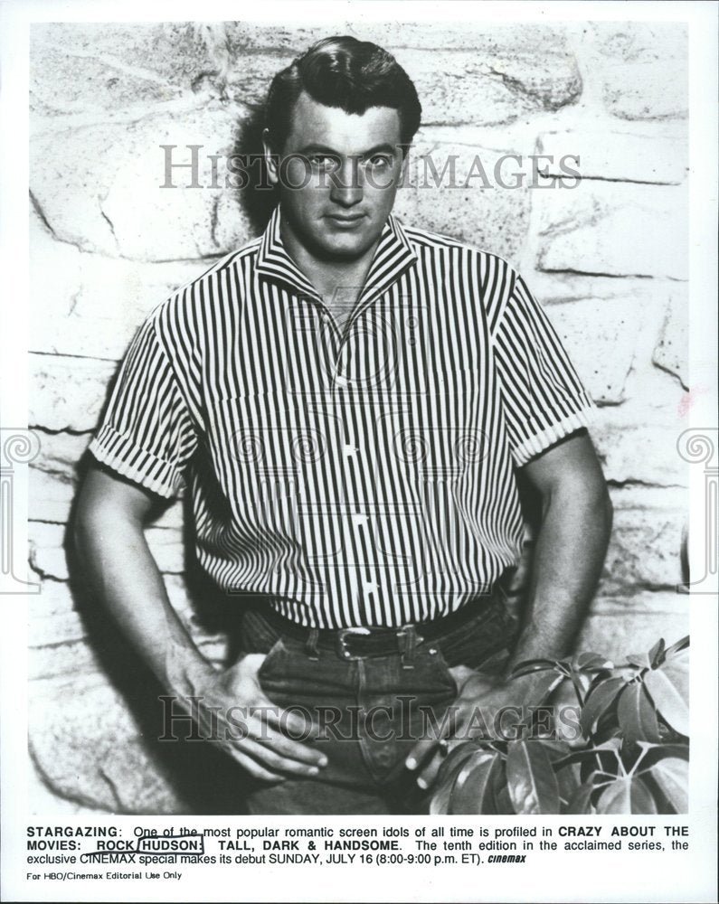 None One Romantic Rock Hudson Tall Dark Handsome - RRV80169 - Historic Images