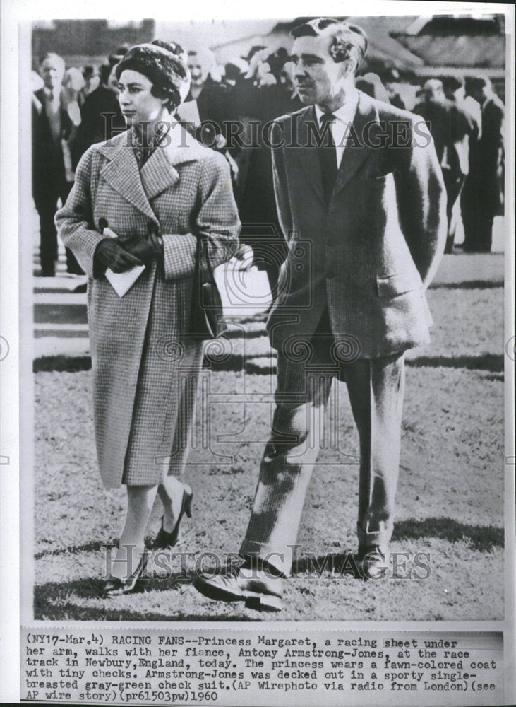 1960 Press Photo Britain Princess Margaret With Fiance - Historic Images