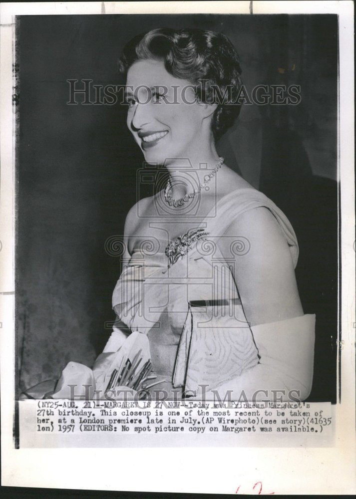 1957, Princess Margaret England birthday - RRV80361 - Historic Images