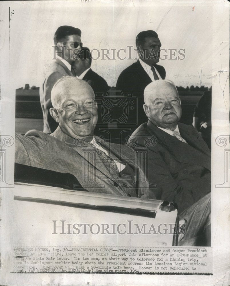 1954, President Eisenhower Hoover Des Noines - RRV80475 - Historic Images