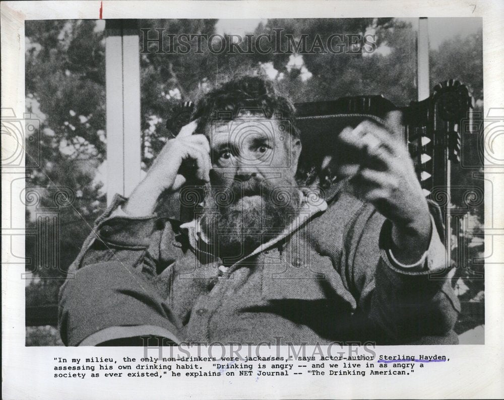 1968, actor/author Sterling Hayden interview - RRV80511 - Historic Images