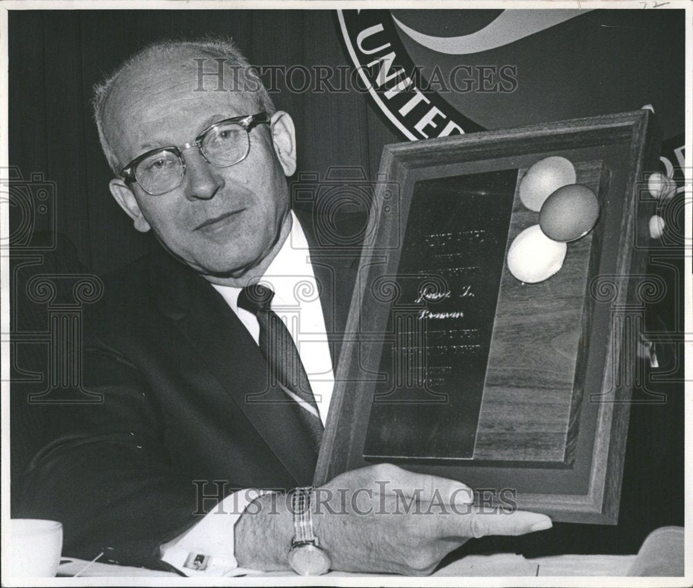 1969 Press Photo James D. Braman Formar Mayor Seattle - Historic Images