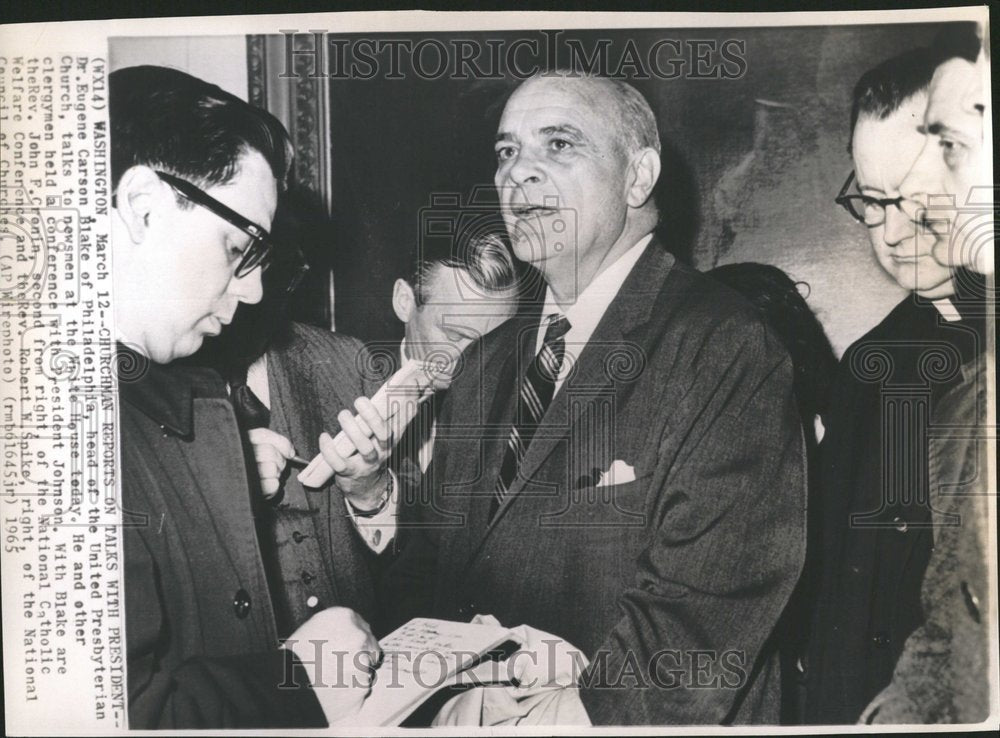 1965, Dr. Eugene Carson Blake At White House - RRV80747 - Historic Images