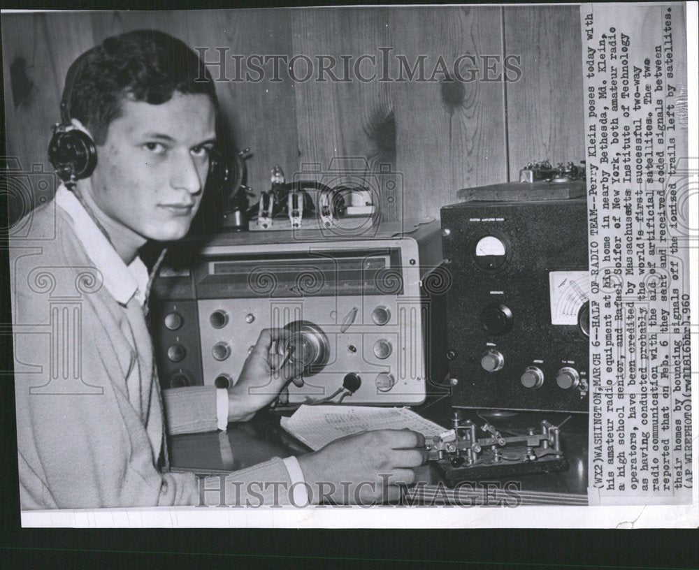 1960 Perry Klein Radio Host-Historic Images