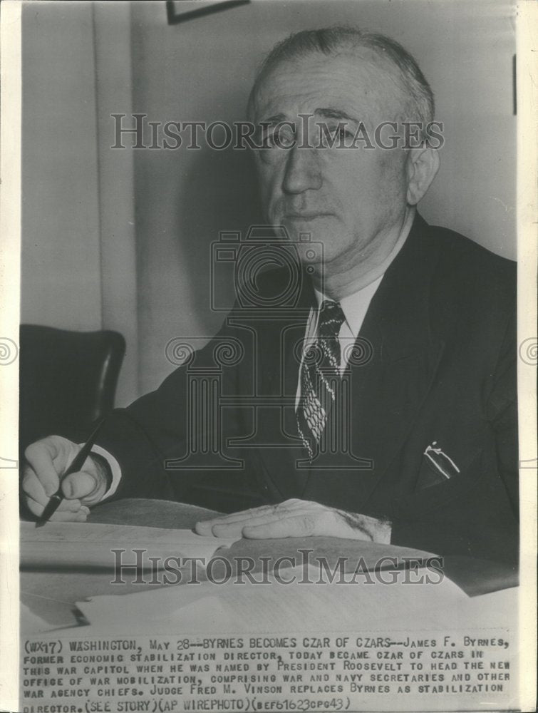 1943 James F. Byrnes politician judge  - Historic Images