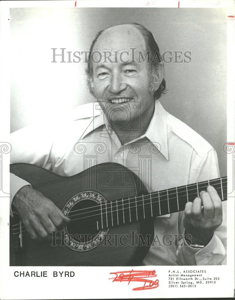 1986, Charlie Byrd Musician - RRV86533 - Historic Images