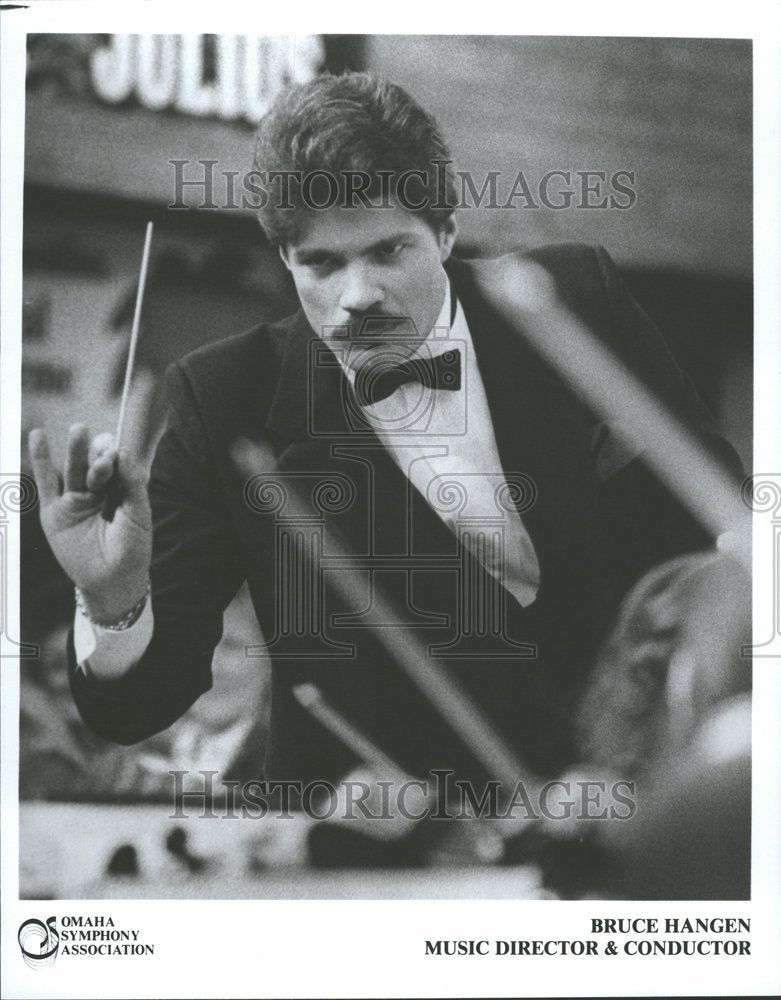 1986 Press Photo Bruce Hangen Music Director and Conduc - RRV86559 - Historic Images