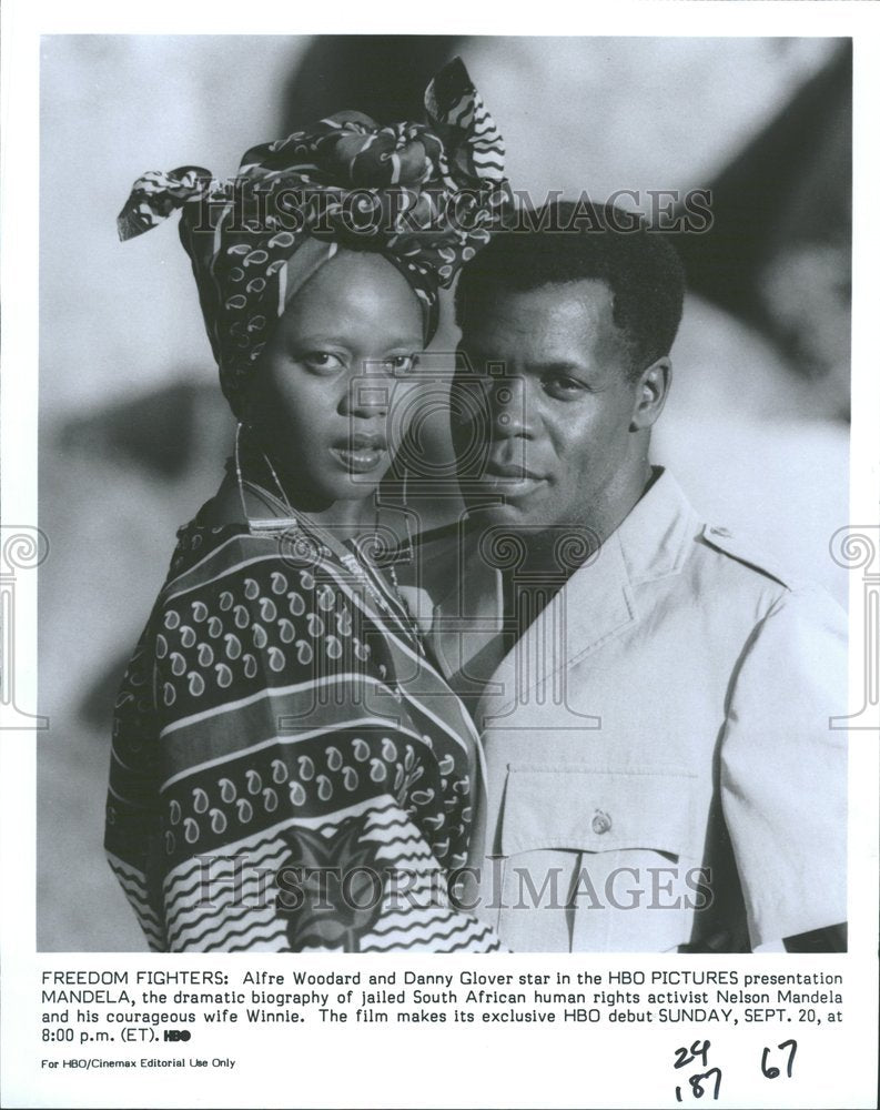 1987, Mandela Film Actors Glover Woodard - RRV86895 - Historic Images