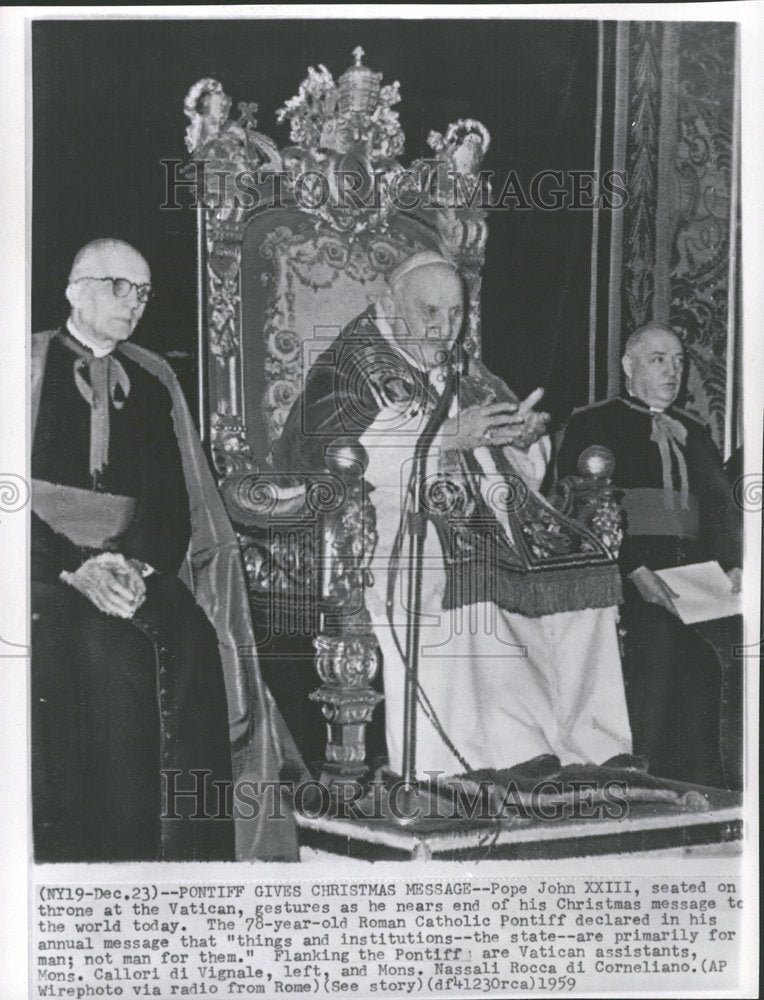 1960, Pope John XXIII Callori di Vignale - RRV87097 - Historic Images