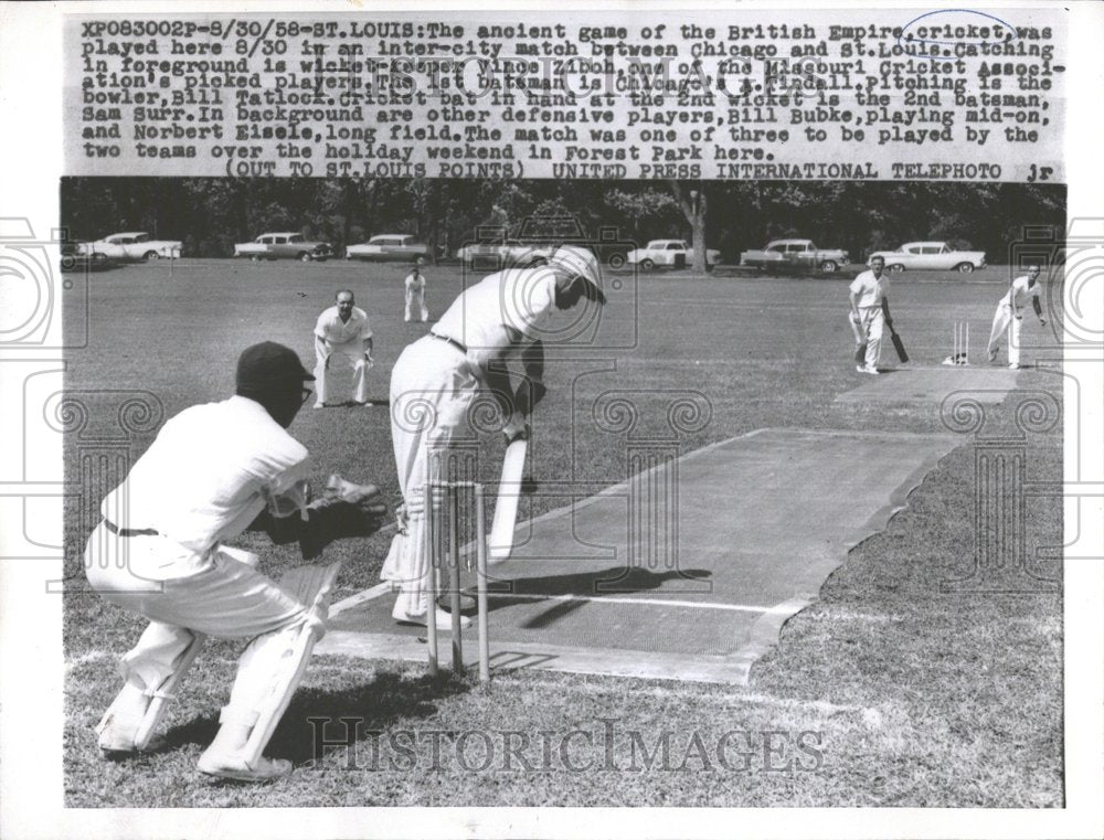 1970 Press Photo cricket match Chicago St. Louis game - RRV87223 - Historic Images