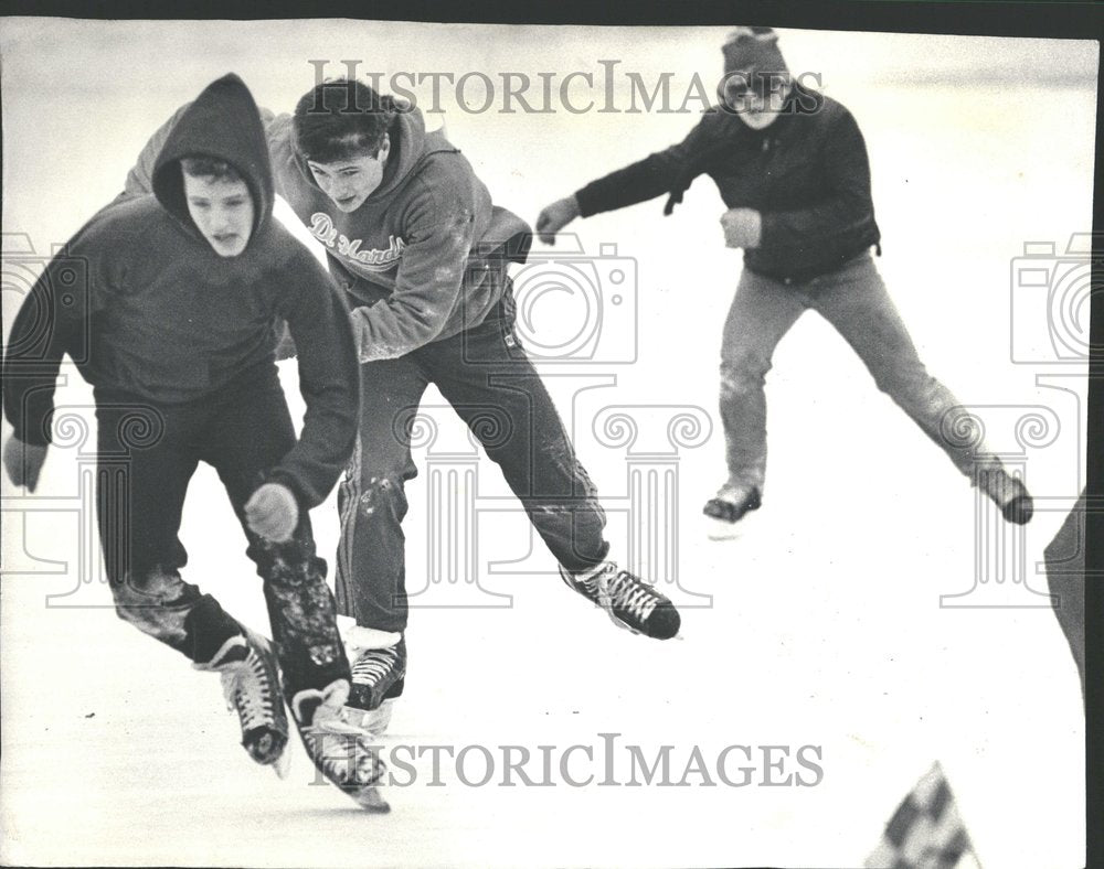 1987, Ice Skating Randy Knowles Wolfgang sta - RRV87231 - Historic Images