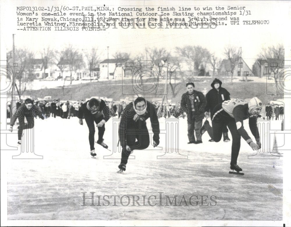 1960, Senior Women&#39;s Ice Skating Mary Novak - RRV87243 - Historic Images