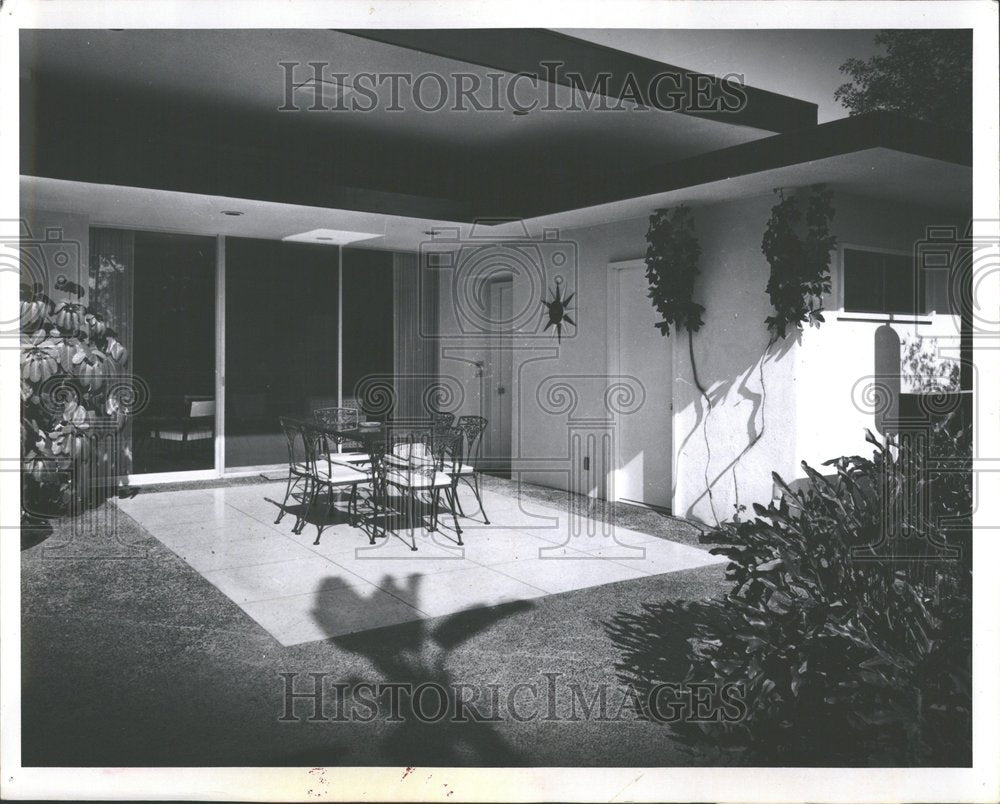 1960, Outdoor Patio Wrought Iron Furniture - RRV87295 - Historic Images