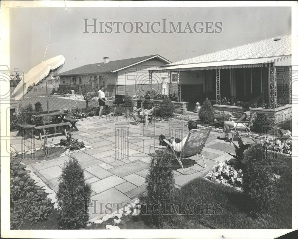 1959, Robert Blanchard Outdoor Patio BBQ - RRV87389 - Historic Images