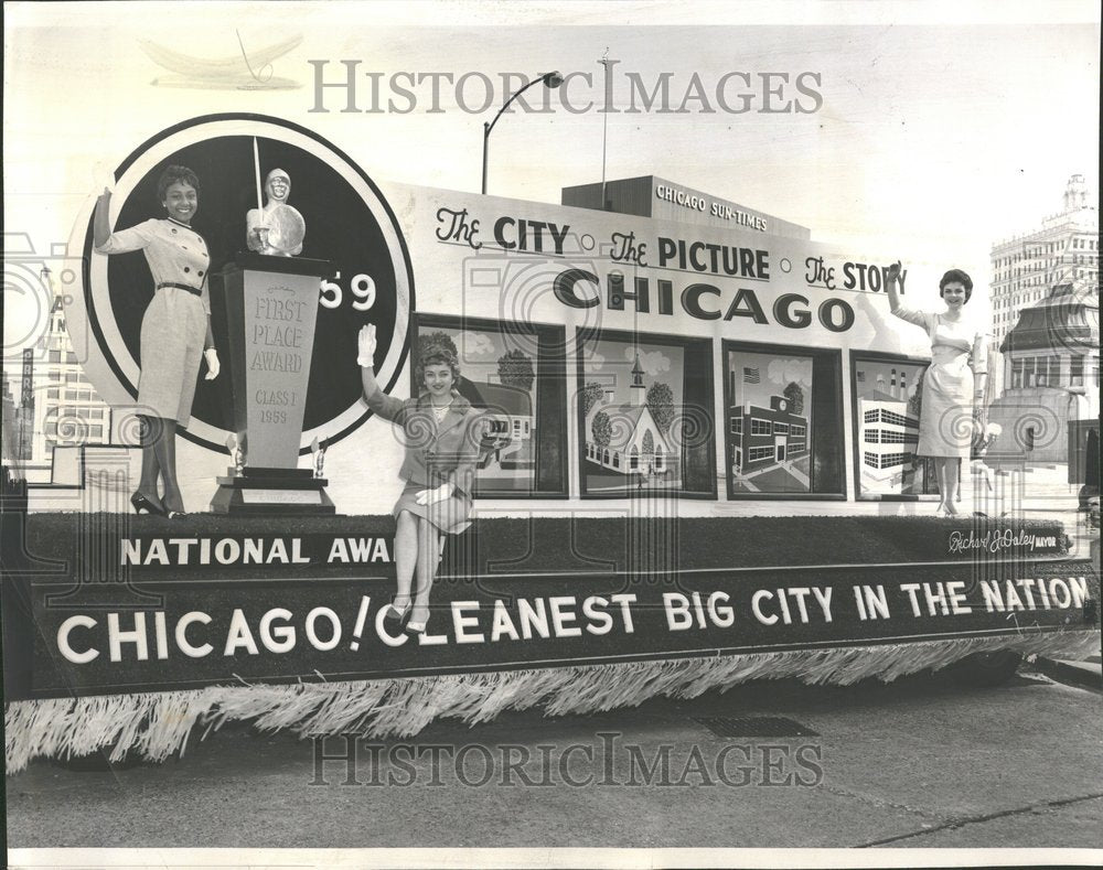 1960, Float Citizen Committee Cleanup Parade - RRV87455 - Historic Images