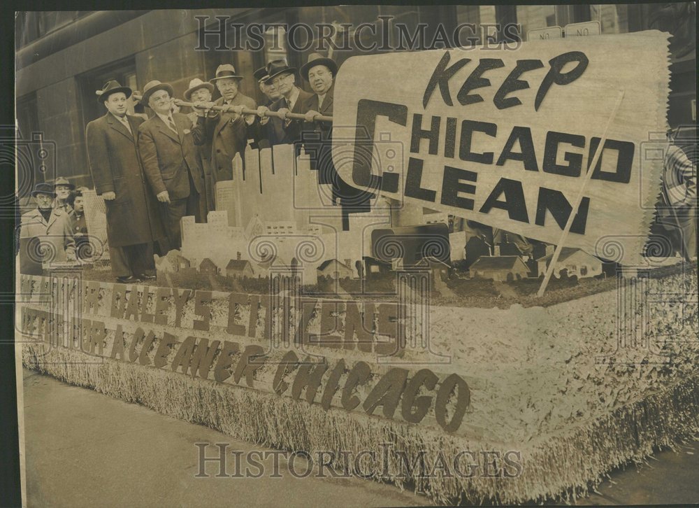 1956, City Chicago Float Cleanup Parade - RRV87465 - Historic Images