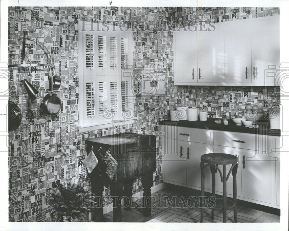 1975 Food Gourmet Wallcovering Kitchen-Historic Images