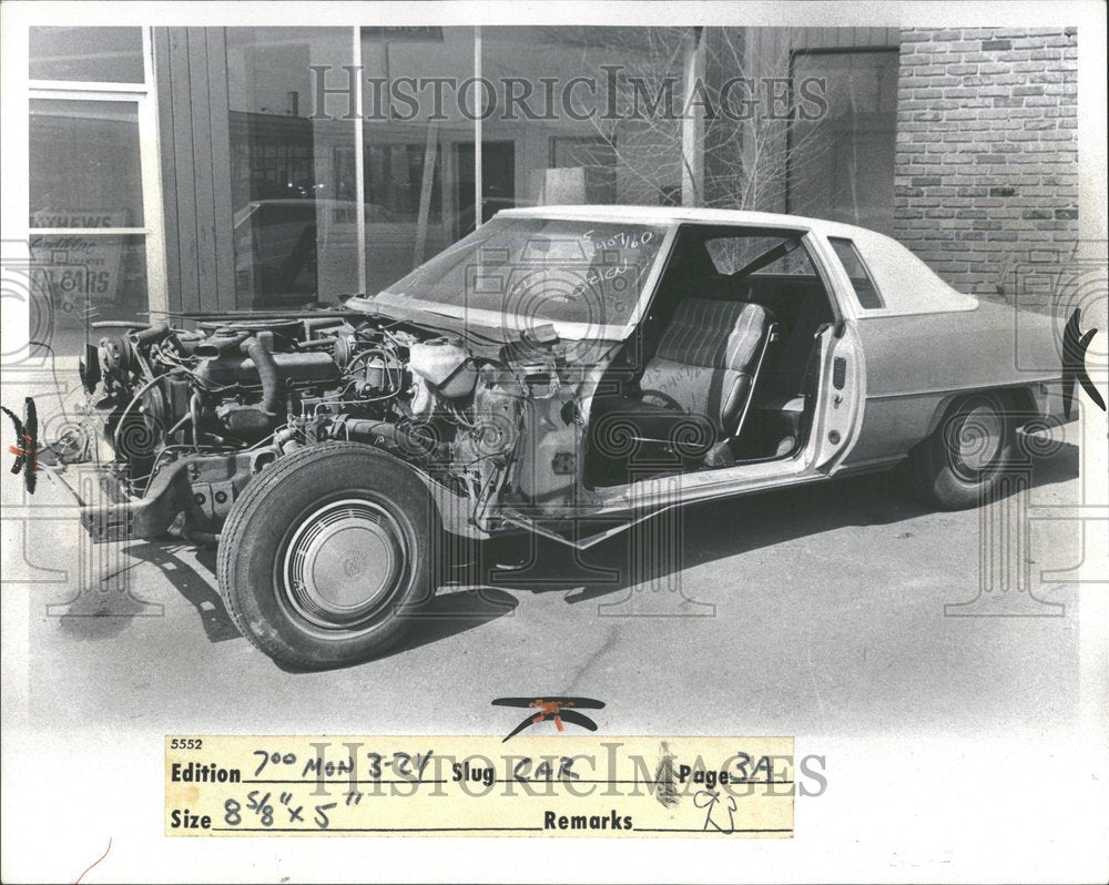 1975 Cadillac Stripped Of Parts Auto Theft-Historic Images