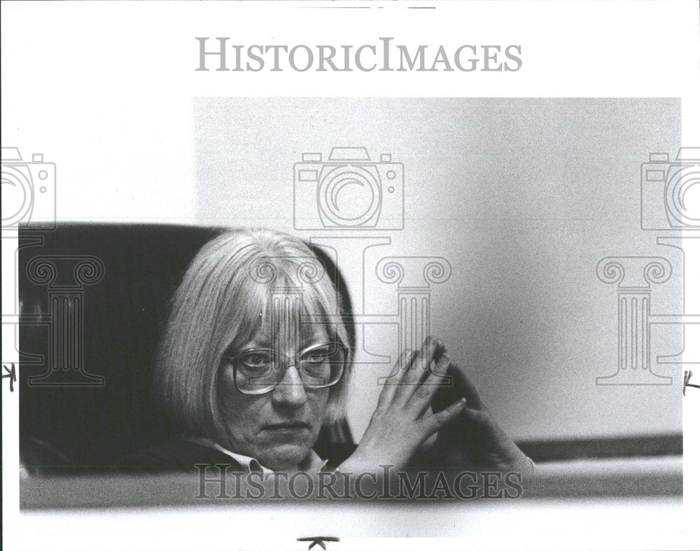 1991, Riggs Trial Judge Svenson On Bench - RRV87963 - Historic Images