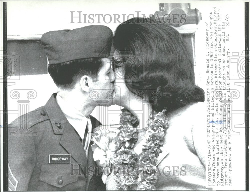 1973, Marine Sgt. Ronald L Ridgeway POW - RRV88251 - Historic Images