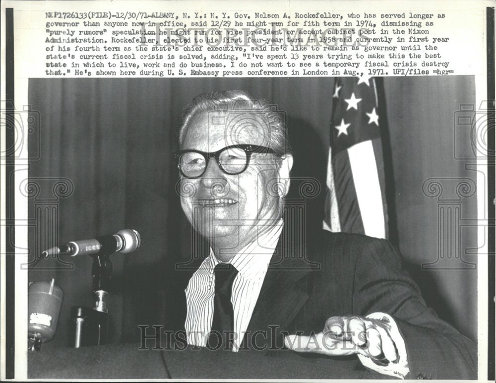 1972, New York. Gov. Nelson Rockefeller run - RRV88329 - Historic Images