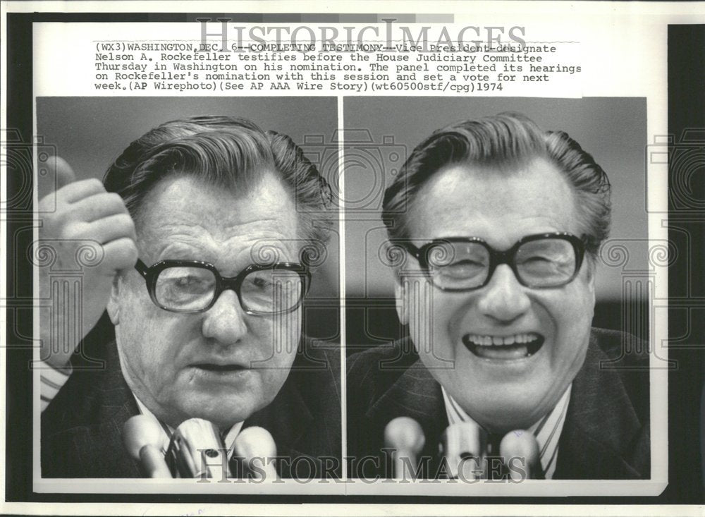 1974 Nelson Rockefeller Nomination Hearing-Historic Images