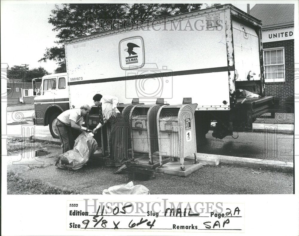 1981 Postman Paul Gerhardt Collects Mail-Historic Images