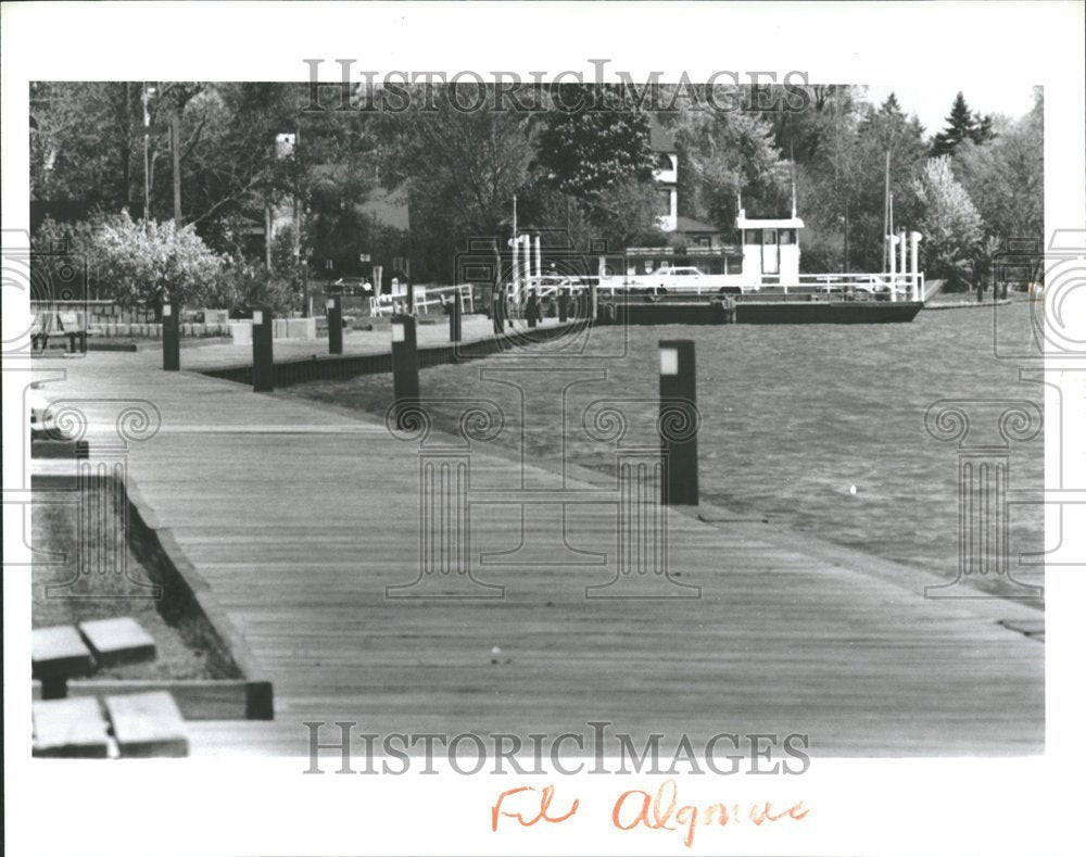 1985 Press Photo Algoniac High waters - Historic Images