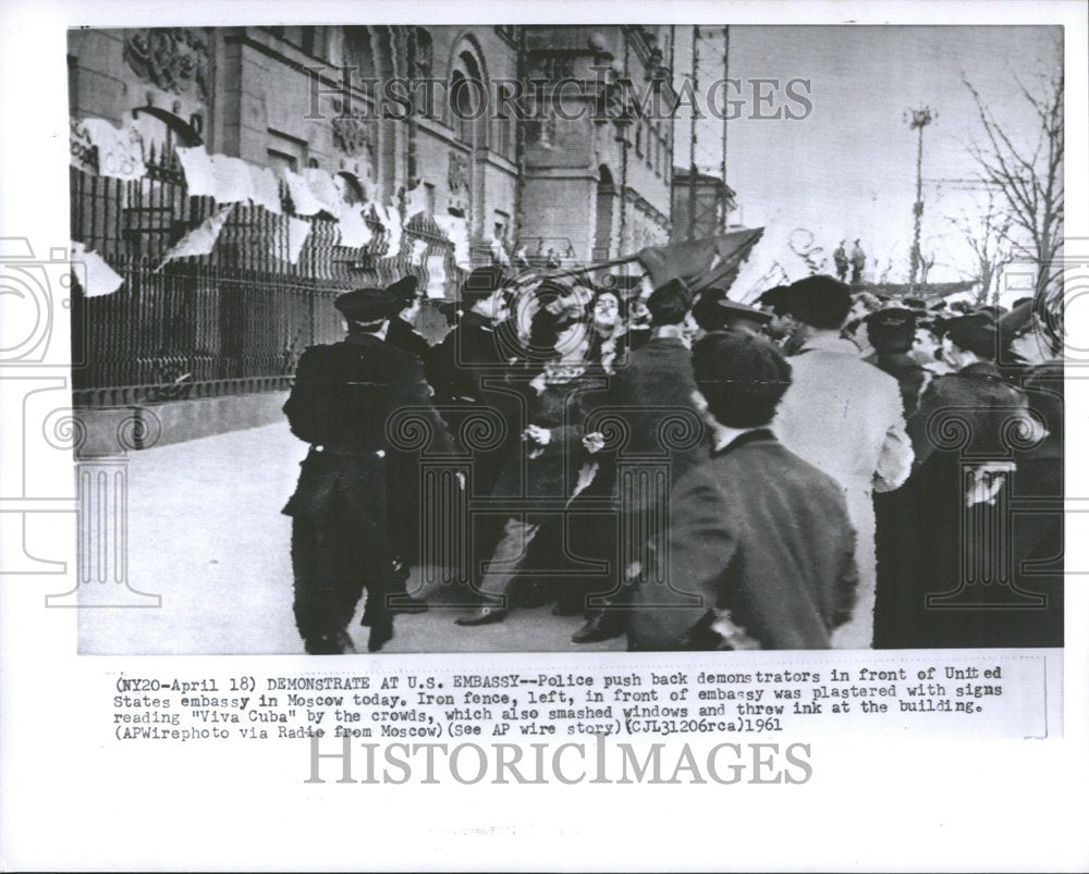 1961 Russian Police Cuba Demonstrators-Historic Images