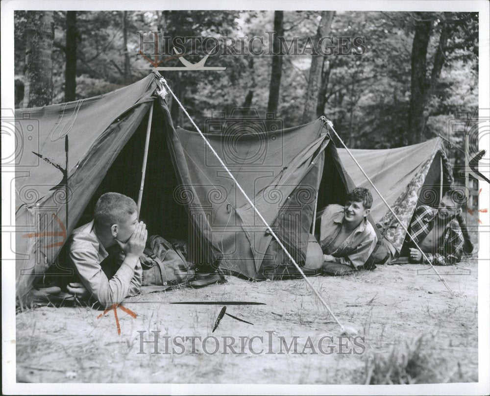 1954, Twin Lakes Camping Site Michigan - RRV89243 - Historic Images