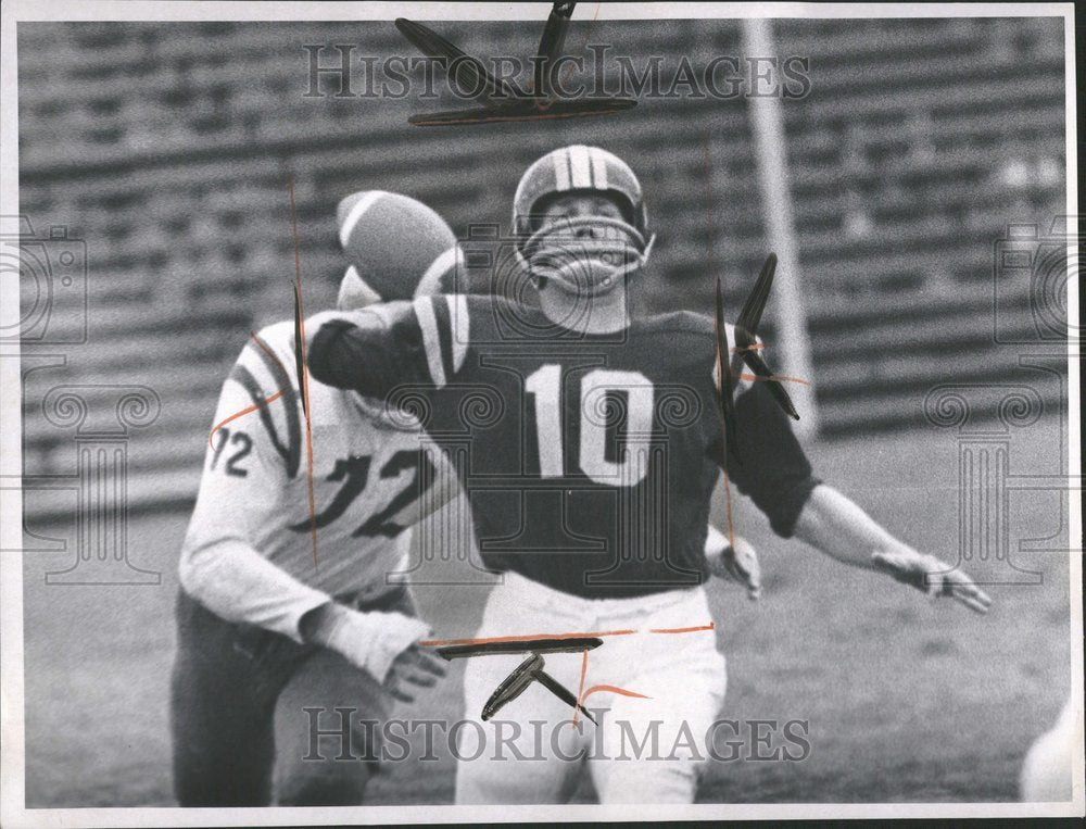 1965, Jon Rutherford Detroit Denby Football - RRV89369 - Historic Images