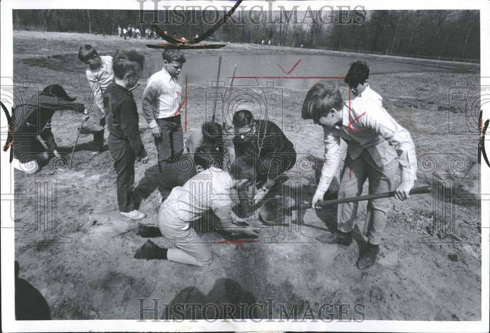 1970, Louis Schramm Sugar Planting trees - RRV89393 - Historic Images
