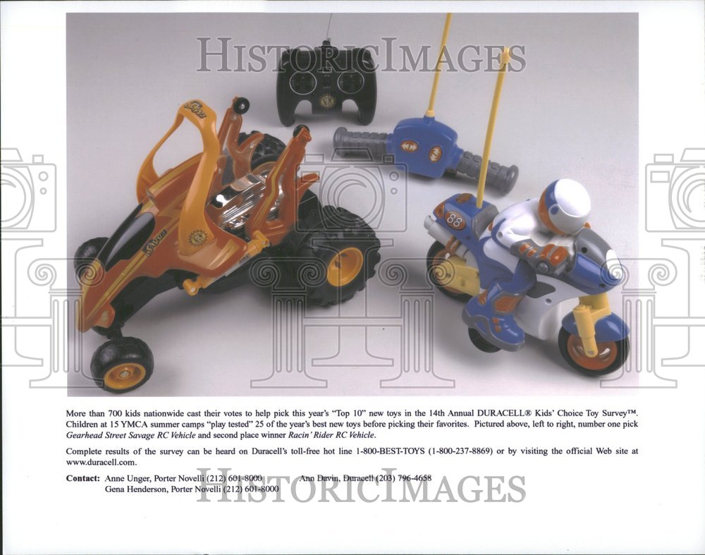 2001 Annual Duracell RC Vechile Racin Rider - Historic Images