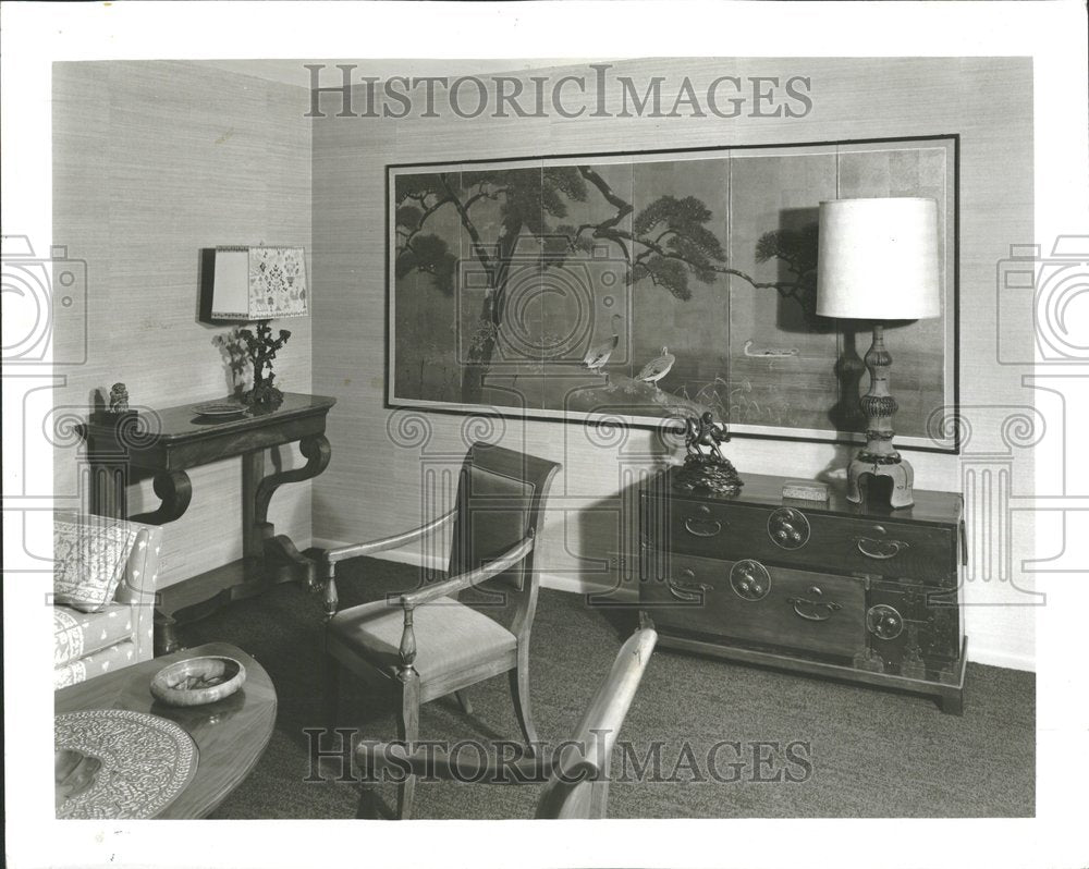 1967, Old Oriental Screen In House - RRV89619 - Historic Images