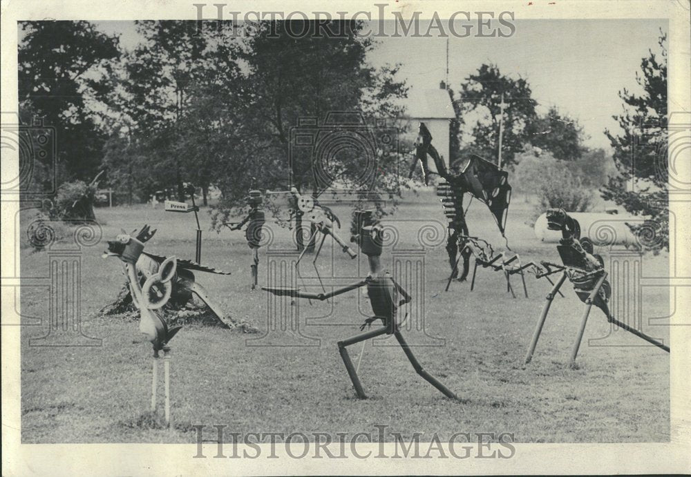 1985, Metal Sculptures Grand Rapids - RRV89709 - Historic Images