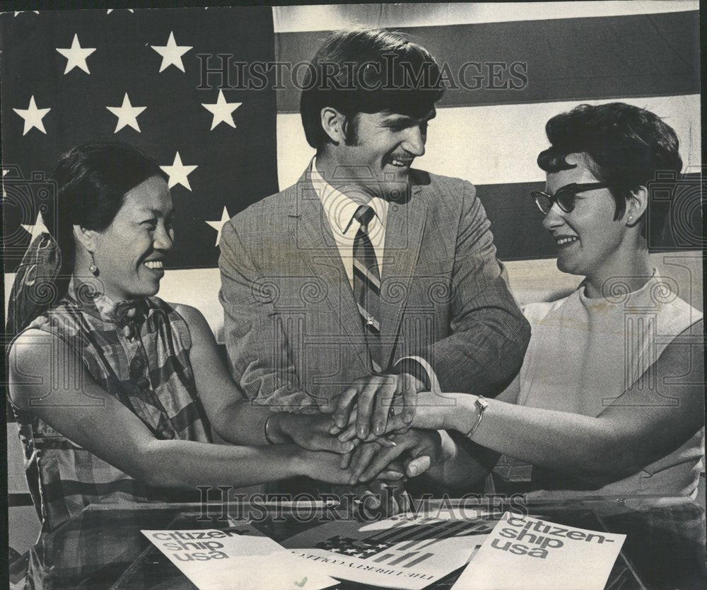 1970, People Becoming Citizens On Television - RRV89765 - Historic Images