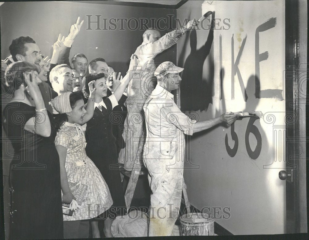 1956 Eisenhower Adams Joseph Edinburgh Wall-Historic Images