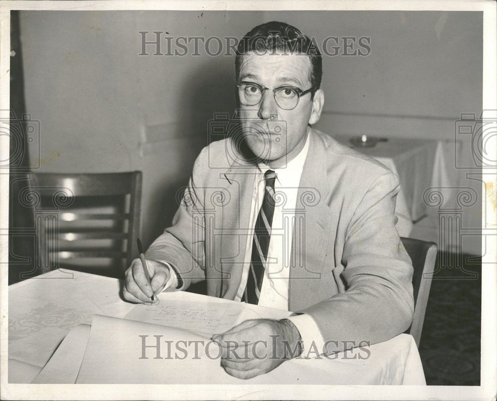 1955, Leonard Woodcock VP of UAW-CIO - RRV89981 - Historic Images